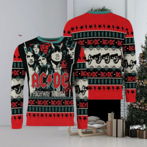 ACDC Highway To Hell Whole Lotta Cozy Ugly Christmas Sweater