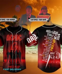 ACDC Power Up World Tour 2024 Baseball Jersey