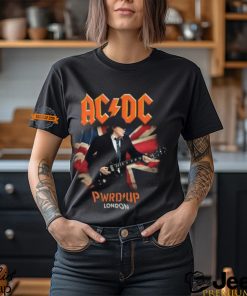 ACDC Union Jack London 2024 PWR UP Tour You Shook Me All Night Long Twice At Wembley Stadium T Shirt