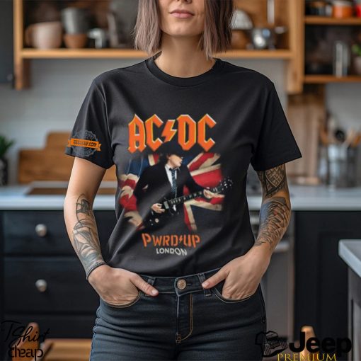 ACDC Union Jack London 2024 PWR UP Tour You Shook Me All Night Long Twice  At Wembley Stadium T Shirt