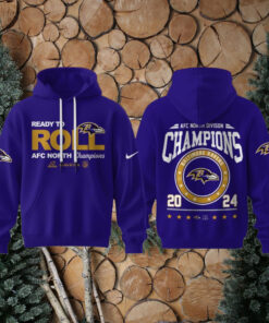 AFC North Division Champions 2024 Baltimore Ravens Limited Edition For Fans Hoodie