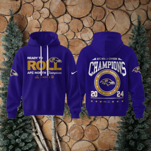 AFC North Division Champions 2024 Baltimore Ravens Limited Edition For Fans Hoodie