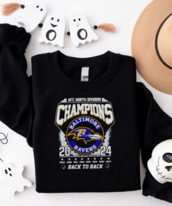 AFC North Division Champions 2024 back to back Baltimore Ravens shirt