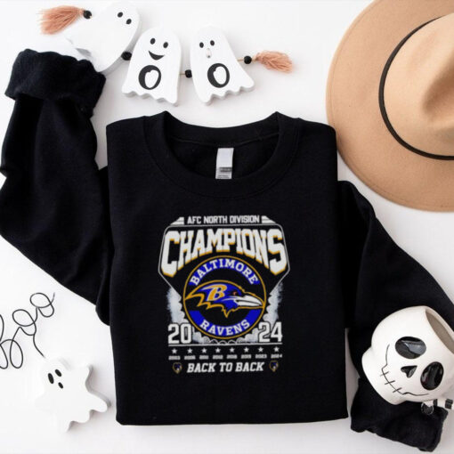 AFC North Division Champions 2024 back to back Baltimore Ravens shirt