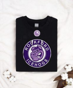 AHL Rockford IceHogs Black Hockey Fights 2024 T Shirt