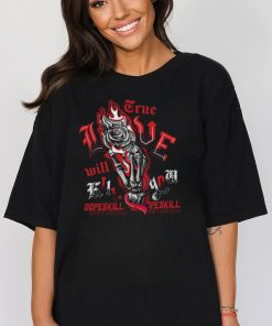 AJ 1 Retro High OG Patent Bred DopeSkill T Shirt True Love Will Kill You Graphic shirt