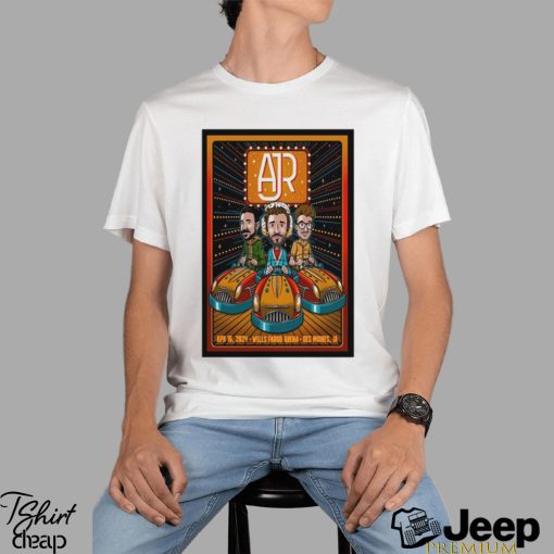 AJR April 16, 2024 Wells Fargo Arena Des Moines shirt