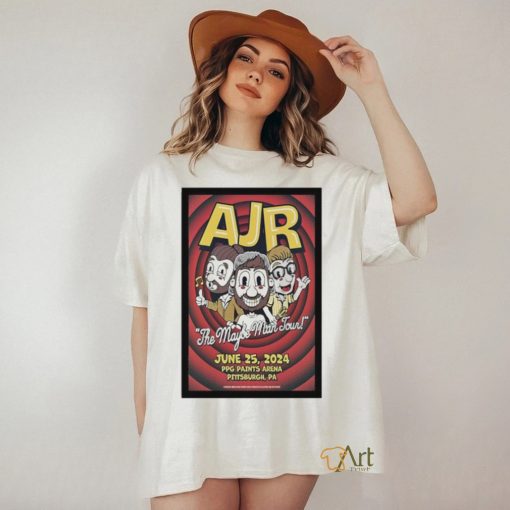 AJR Jun 25 2024 PPG Paints Arena in Pittsburgh PA Poster Shirt