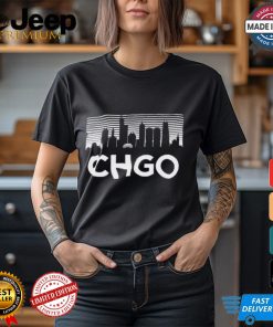 ALLCITY Adult Chicago Skyline Black T Shirt