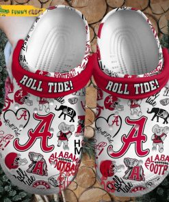 ALabama Crimson Roll Tide Football Crocs For Adults