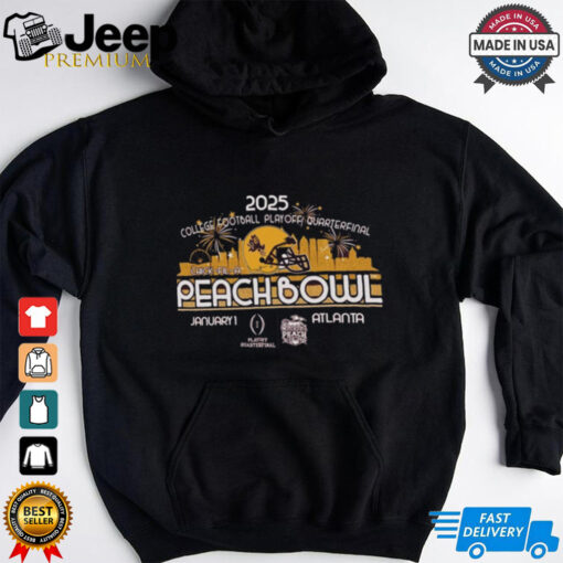 ASU Football 2025 Peach Bowl CFP Retro Skyline Unisex T Shirt