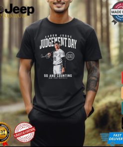 Aaron Judge New York Yankees Judgement day 50 and counting signature shirt