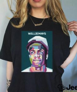 Abstract Geometric Willie Mays in WPAP T Shirt