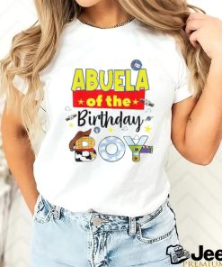 Abuela Of The Birthday Boy Toy Familly Matching Story Shirt