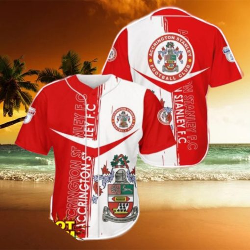 Accrington Stanley Baseball Jersey Shirt 3D Printing