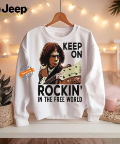 Acdc Neil Young Rock Stars Keep On Rockin’ In The Free World Shirt