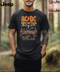 Acdc Pwr Up Tour 51st Anniversary 1973 2024 Thank You For The Memories shirt