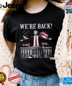 Adam Calhoun Wearing Donald Trump We're Back Shirt