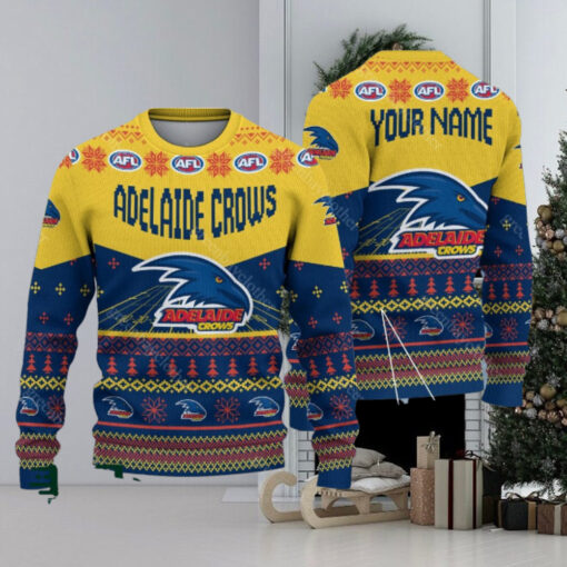 Adelaide Crows AFL 2024 Ugly Christmas Sweater