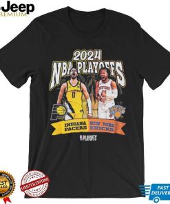 Adult Indiana Pacers 2024 NBA Playoffs Round 2 Player Matchup T shirt