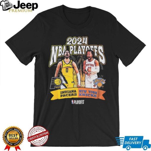 Adult Indiana Pacers 2024 NBA Playoffs Round 2 Player Matchup T shirt