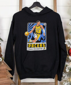 Adult indiana pacers tyrese haliburton player card shirt