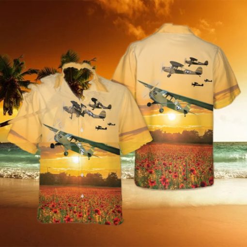 Aeronca L 3B Grasshopper World War II Hawaiian Shirt