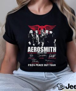 Aerosmith Farewell Tour 2024 PEACE OUT Tour Signatures shirt