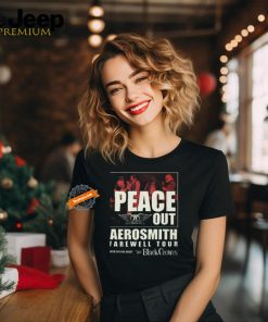 Aerosmith peace out farewell tour 2024 with schedule fan shirt