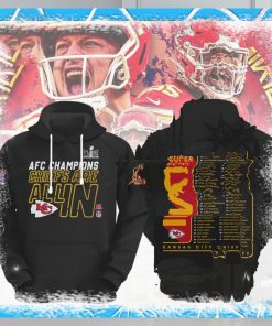 Afc Champions Chiefs Are All In Super Bowl Lviii Black Hoodie