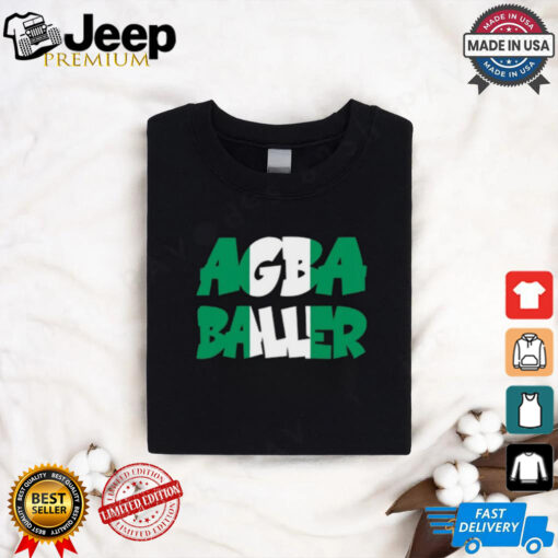 Agba Baller Wearing Agba Baller Shirt