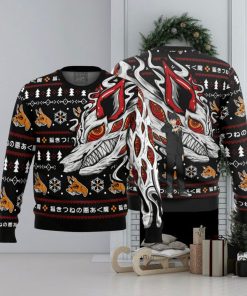 Aki’s Fox Devil Chainsaw Man Ugly Christmas Sweater