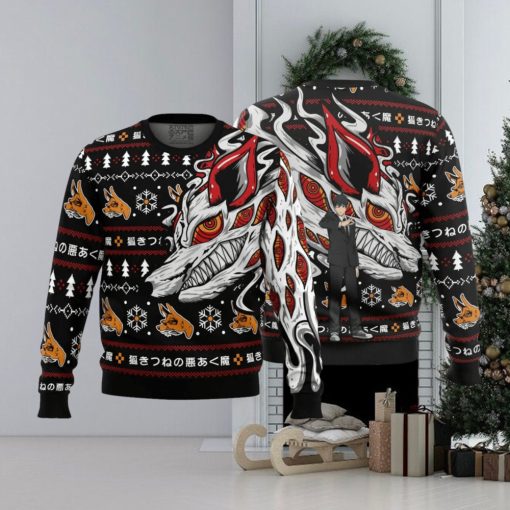 Aki’s Fox Devil Chainsaw Man Ugly Christmas Sweater