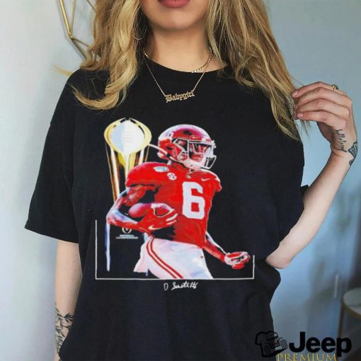 Alabama Crimson Tide DeVonta Smith National Championship trophy shirt