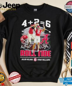 Alabama Crimson Tide Jalen Milroe x Ryan Williams Signature Roll Tide T Shirt