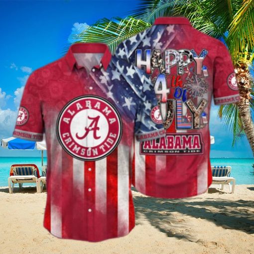 Alabama Crimson Tide NCAA 4th of july hawaiian shirt