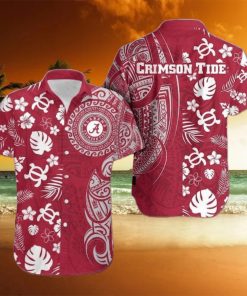 Alabama Crimson Tide Samoan Print Hawaiian Shirt