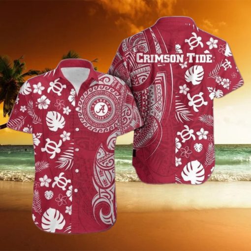 Alabama Crimson Tide Samoan Print Hawaiian Shirt