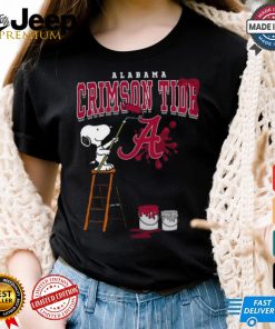 Alabama Crimson Tide Snoopy Painting Shirt