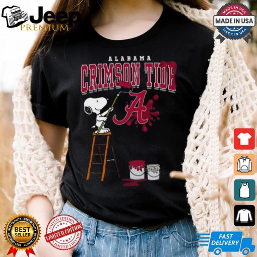 Alabama Crimson Tide Snoopy Painting Shirt