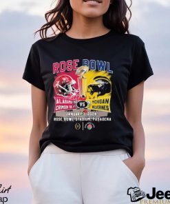 Alabama Crimson Tide Vs Michigan Wolverines Head To Head Rose Bowl January 1, 2024 T Shirt