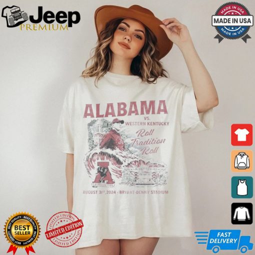 Alabama Crimson Tide vs. Western Kentucky Hilltoppers Game Day August 31st, 2024 Shirt