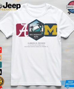 Alabama Crimson Tides Vs Michigan Wolverines Reliaquest Bowl Matchup On December 31st 2024 shirt
