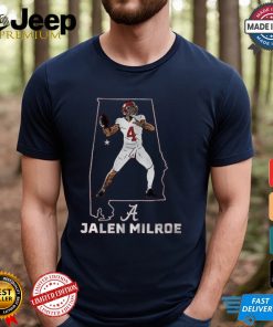 Alabama Football Jalen Milroe State Star Shirt