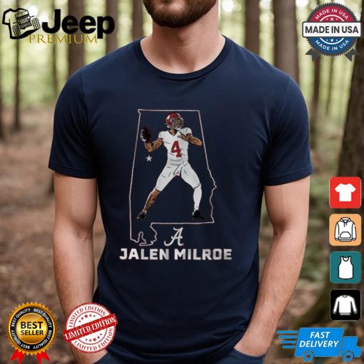 Alabama Football Jalen Milroe State Star Shirt