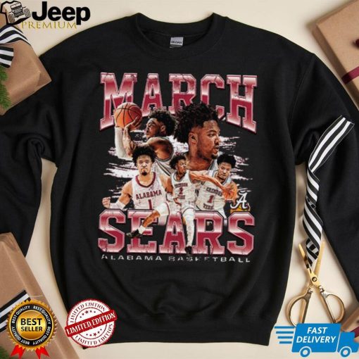 Alabama NCAA Men's Basketball Mark Sears Crewneck Sweatshirt 2023 2024 Post Season Shirt