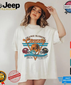 Alabama State Hornets vs. North Carolina Central Eagles Football 2024 Orange Blossom Classic T Shirt