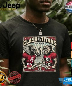 Alabama Vs Georgia Clash Of The Titans Sept 28 2024 T shirt