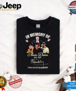 Alain Delon In Memory Of 1935 2024 Thank You For The Memories Signature Shirt