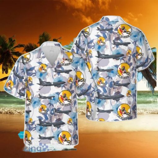 Alaska Air National Guard 168th Air Refueling Squadron Boeing KC 135R Stratotanker Hawaiian Shirt Aloha Beach Summer Shirt